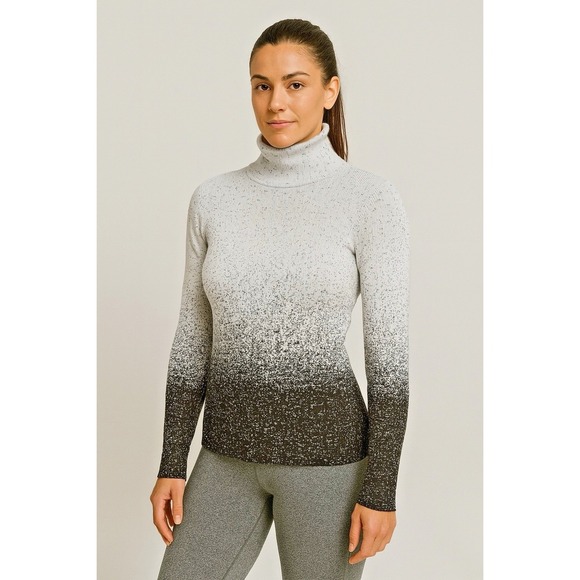Athleta Sweaters - Athleta Flurry Blizzard Gradient Turtleneck Top Size XS Athleisure Workout Gym